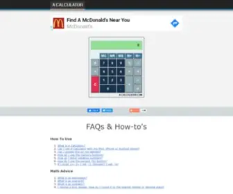 A-Calculator.com(A Calculator) Screenshot