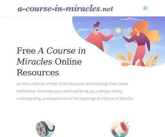 A-Course-IN-Miracles.net(Free ACIM Resources) Screenshot