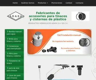 A-Dasa.com.mx(PRODUCTOS HIDRÁULICOS ADASA S.A) Screenshot