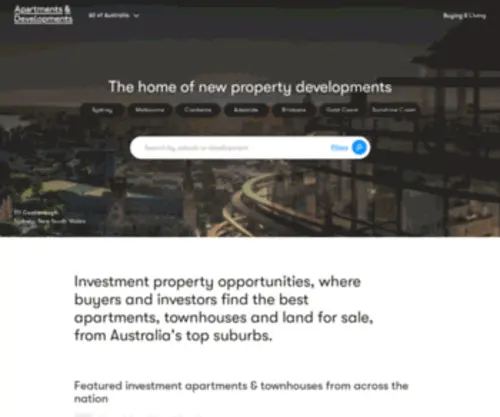 A-D.com.au(Apartments & developments) Screenshot