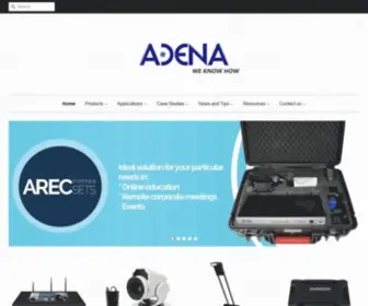 A-Dena.com(ADENA Media Capture and Collaboration Solutions) Screenshot