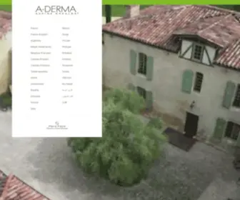 A-Derma.co.uk(A-DERMA is the first dermo-cosmetic brand with a natural plant) Screenshot