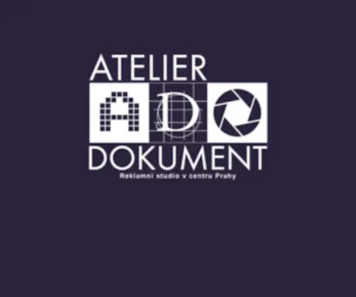 A-DO.cz(Atelier Dokument je reklamní agentura v centru Prahy (Emauzský klášter)) Screenshot
