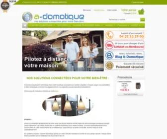 A-Domotique.com(Vente de solutions domotiques en ligne pour la maison) Screenshot