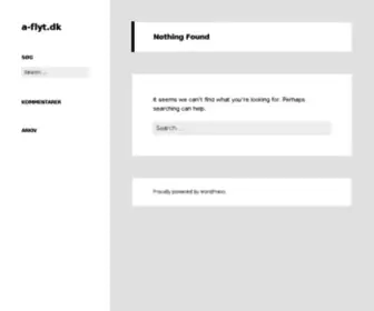 A-FLYT.dk(Forside) Screenshot