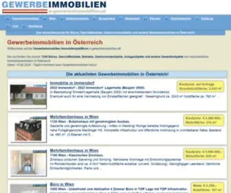 A-Gewerbeimmobilien.at(Gewerbeimmobilien Immobilienplattform) Screenshot