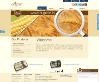 A-Grain.in(Manufacturer & Exporter of Grain Moisture Meters) Screenshot