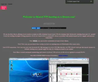 A-Hoster.com(Forex VPS for just 1$) Screenshot