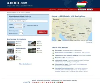 A-Hungary.com(Luxury and cheap hotels in Hungary.destinations) Screenshot