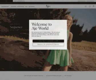 A-J-E.com.au(Designer Women's Clothing) Screenshot