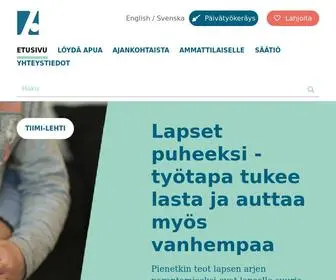 A-Klinikkasaatio.fi(A-klinikkasäätiö) Screenshot