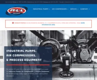 A-L-Lequipment.com(Industrial Pump & Air Compressor Experts) Screenshot