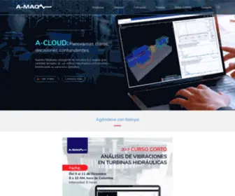 A-Maq.com(A-MAQ S.A. | Monitoreo Vibraciones en Máquinas y Estructuras) Screenshot