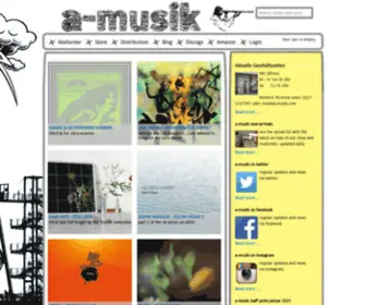 A-Musik.com(Mailorder, distribution, recordshop, label) Screenshot