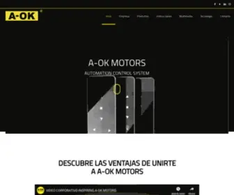 A-Okmotors.com(Automatismos industriales y motores tubulares) Screenshot
