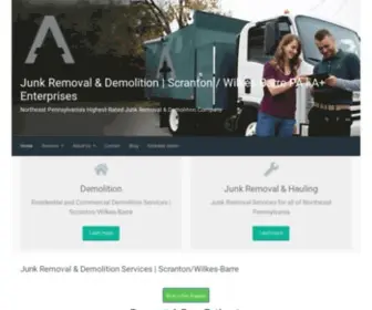 A-Plus-Enterprises.com(Enterprises Junk Removal & Cleanouts) Screenshot