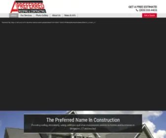 A-Preferredroofingct.com(A-Preferred Construction and Roofing) Screenshot