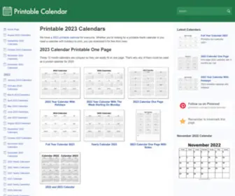 A-Printable-Calendar.com(Printable CalendarSimple & Useful Printable Calendars) Screenshot