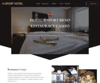 A-Sporthotel.cz(Hotel A) Screenshot