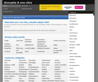 A-Vos-Clics.com(Annuaire gratuit de sites) Screenshot