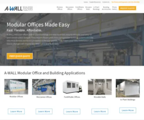 A-Wall.com(A-WALL Building Systems) Screenshot