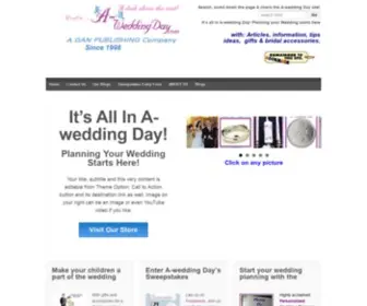 A-Weddingday.com(Planning Your Wedding Starts Here) Screenshot