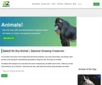 A-Z-Animals.com(Animal Encyclopedia With Facts) Screenshot
