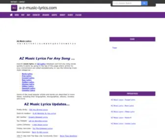 A-Z-Music-Lyrics.com(AZ Music Lyrics) Screenshot