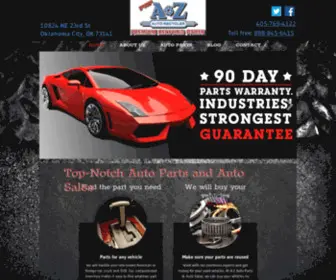 A-Zautoparts.com(A-Z Auto Parts & Sales) Screenshot