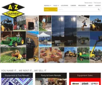 A-Zequipment.com(Rent Equipment in Phoenix) Screenshot