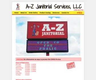 A-Zjansupplies.com(A-Z Janitorial Services, LLC) Screenshot