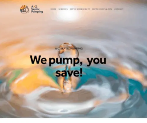 A-ZsepticPumping.com(A-Z Septic Pumping) Screenshot