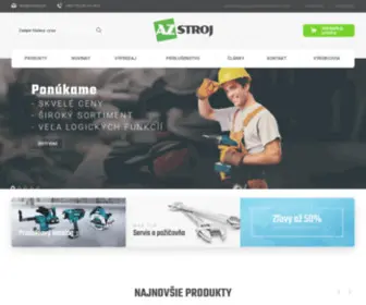 A-ZStroj.sk(Internetový obchod) Screenshot