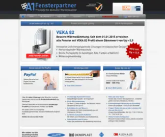 A1-Fensterpartner.de(Fenster und Türen nach Maß online kaufen bei A1) Screenshot