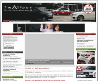A1-Forum.co.uk(The Audi A1 Forum) Screenshot