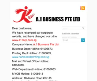 A1-Online.net(A.1 Business Pte Ltd) Screenshot