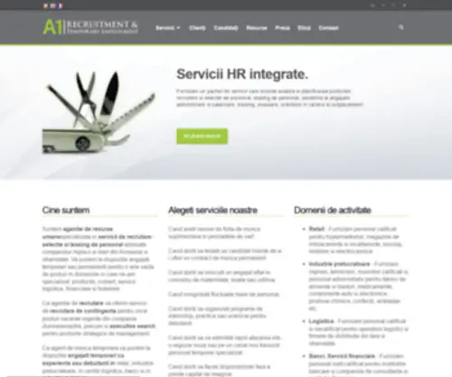 A1-Recruitment.ro(A1 Recruitment & Temporary Employment) Screenshot