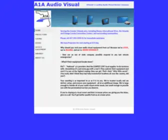 A1AAudiovisual.com(A1A Audio Visual Rentals Orlando AV Rental Kissimmee Audiovisual Rental Projector Rental Orange County Convention Center International Drive Florida Disney AV Rentals) Screenshot