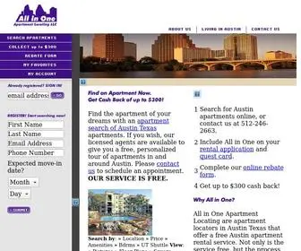 A1Austinapartments.com(Apartment Locators in Austin Texas) Screenshot