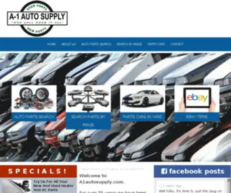 A1Autosupply.com(Auto parts eugene) Screenshot