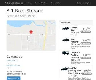 A1Boatstoragenavarre.com(Self storage located in Navarre) Screenshot