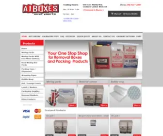 A1Boxesandparts.com.au(Moving Boxes) Screenshot