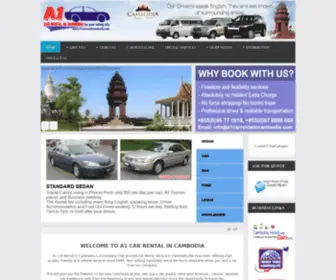 A1Carrentalincambodia.com(A1 Car Rental in Cambodia) Screenshot