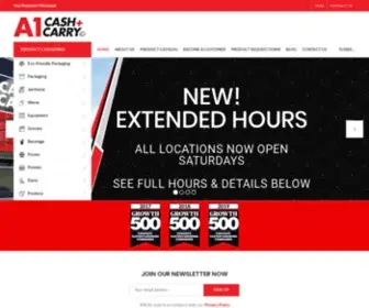 A1Cashandcarry.com(A1 Cash & Carry) Screenshot