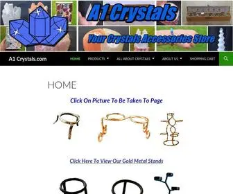 A1CRYstals.com(A1 Crystals is An Online Crystals Accessories Store) Screenshot