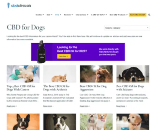 A1Dog.com(CBD for Dogs) Screenshot