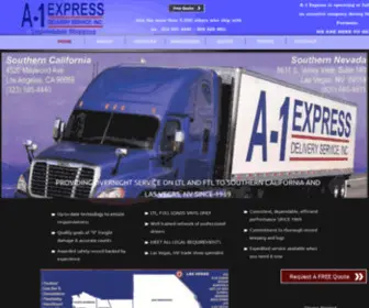 A1Expresswest.com(A1 Express Delivery Service) Screenshot