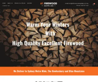 A1Firewoodsupplies.com.au(Firewood Supplies Sydney) Screenshot