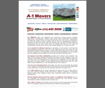 A1Movingcompanyohio.com(Full Service Moving Company) Screenshot