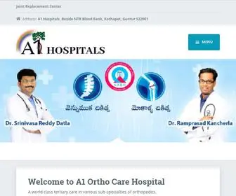 A1Orthocare.com(A1 Hospital) Screenshot